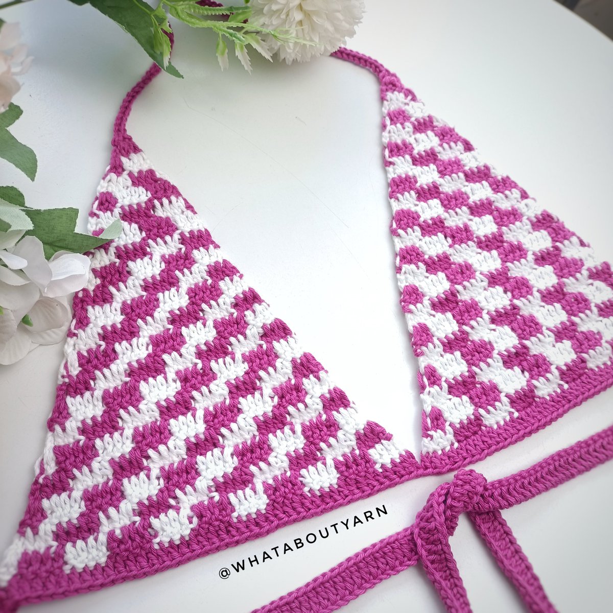 whataboutyarn's tweet photo. New crochet tutorial coming up! 🥰 For this project, you'll need a sport weight yarn in two colors, a 3.0 mm crochet hook, yarn needle, and a pair of scissors. https://t.co/6aMZQzZf6Q