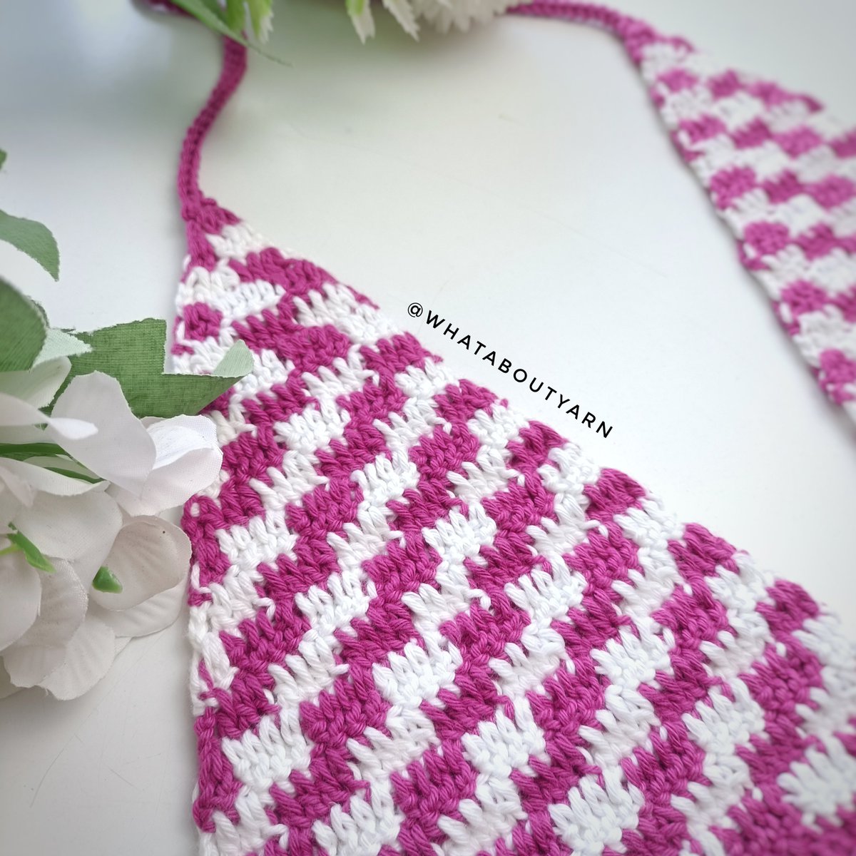 whataboutyarn's tweet photo. New crochet tutorial coming up! 🥰 For this project, you'll need a sport weight yarn in two colors, a 3.0 mm crochet hook, yarn needle, and a pair of scissors. https://t.co/6aMZQzZf6Q