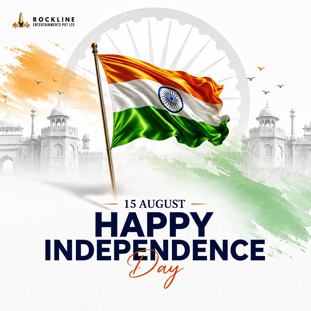 RocklineEnt's tweet photo. ಎಲ್ಲರಿಗೂ ಸ್ವಾತಂತ್ರ್ಯ ದಿನಾಚರಣೆಯ ಶುಭಾಶಯಗಳು! 🇮🇳

Celebrating the spirit of freedom, unity and the incredible nation we call home. 🇮🇳✨

#IndependenceDay #IndependenceDay2026 #JaiHind #RocklineEntertainments https://t.co/DdBWbjKpKc