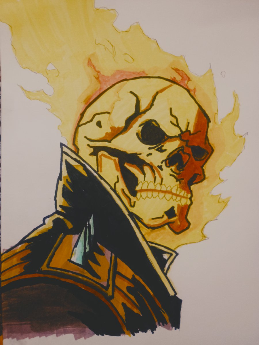 nekk3n's tweet photo. Ghost Rider and Cyclops Draw https://t.co/VTjxDhGLch