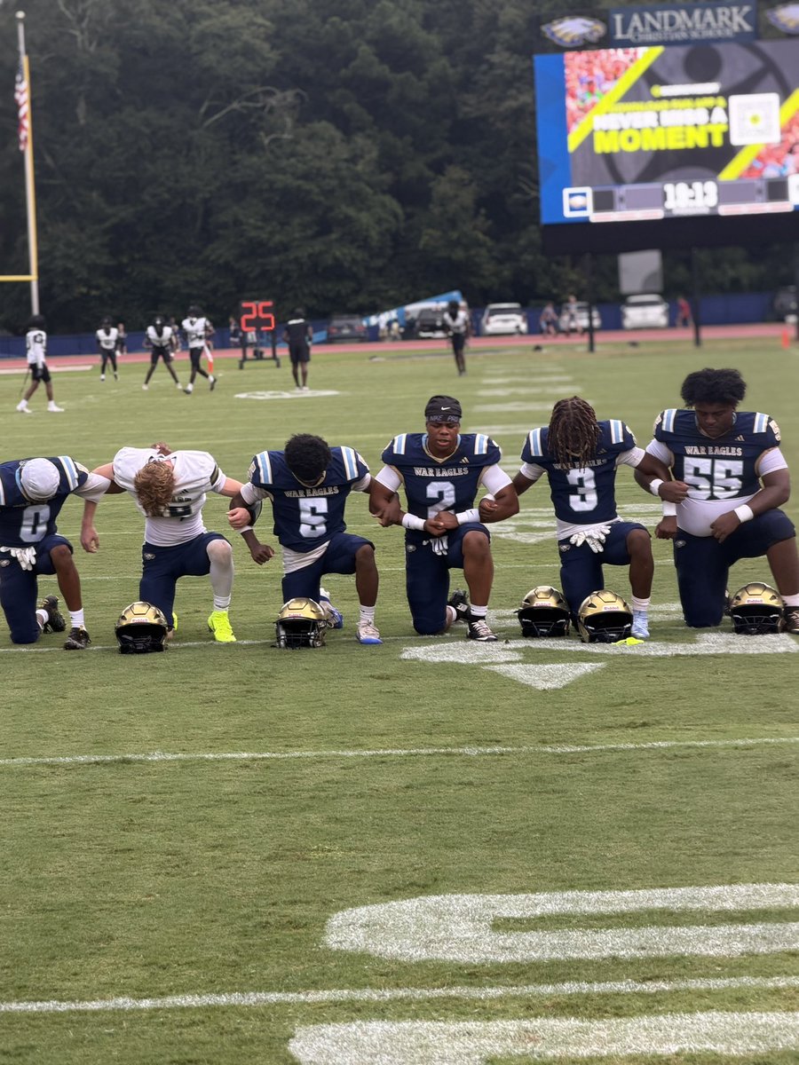 CoachKstew's tweet photo. Love To See Our War Eagles π¦
Pray Together! We Love The Culture @coachtommylewis Brings To @Landmark_LCS God Get All The Glory https://t.co/7bXIMlDY3G
