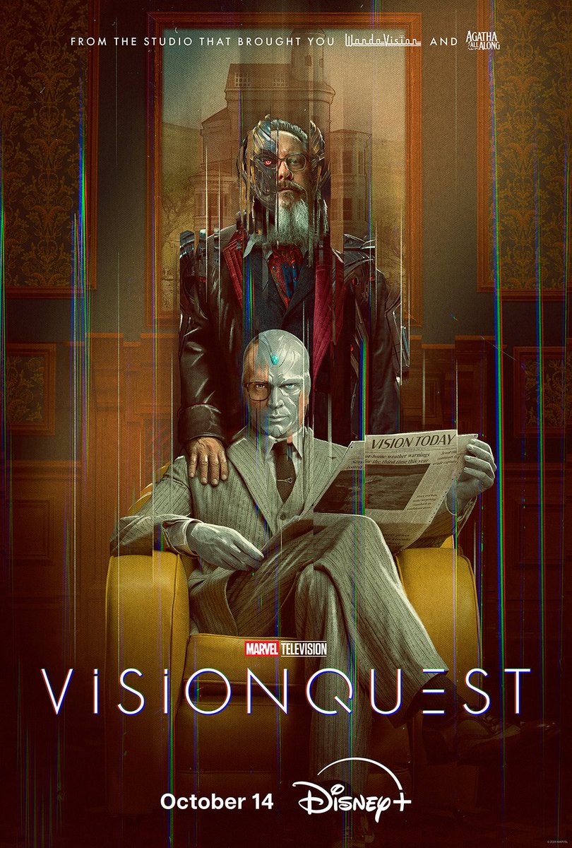 DiscussingFilm's tweet photo. First poster for ‘VISIONQUEST’.

Releasing October 14 on Disney+ https://t.co/NCE0lG4CR0