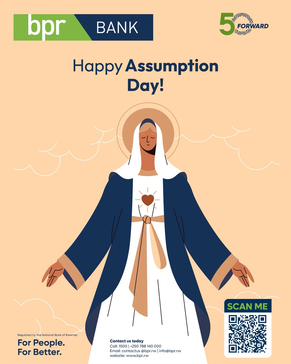 BPRbankrw's tweet photo. A blessed and joyful Assumption Day to you and yours. 

#ForPeopleForBetter https://t.co/0UxXikfetQ