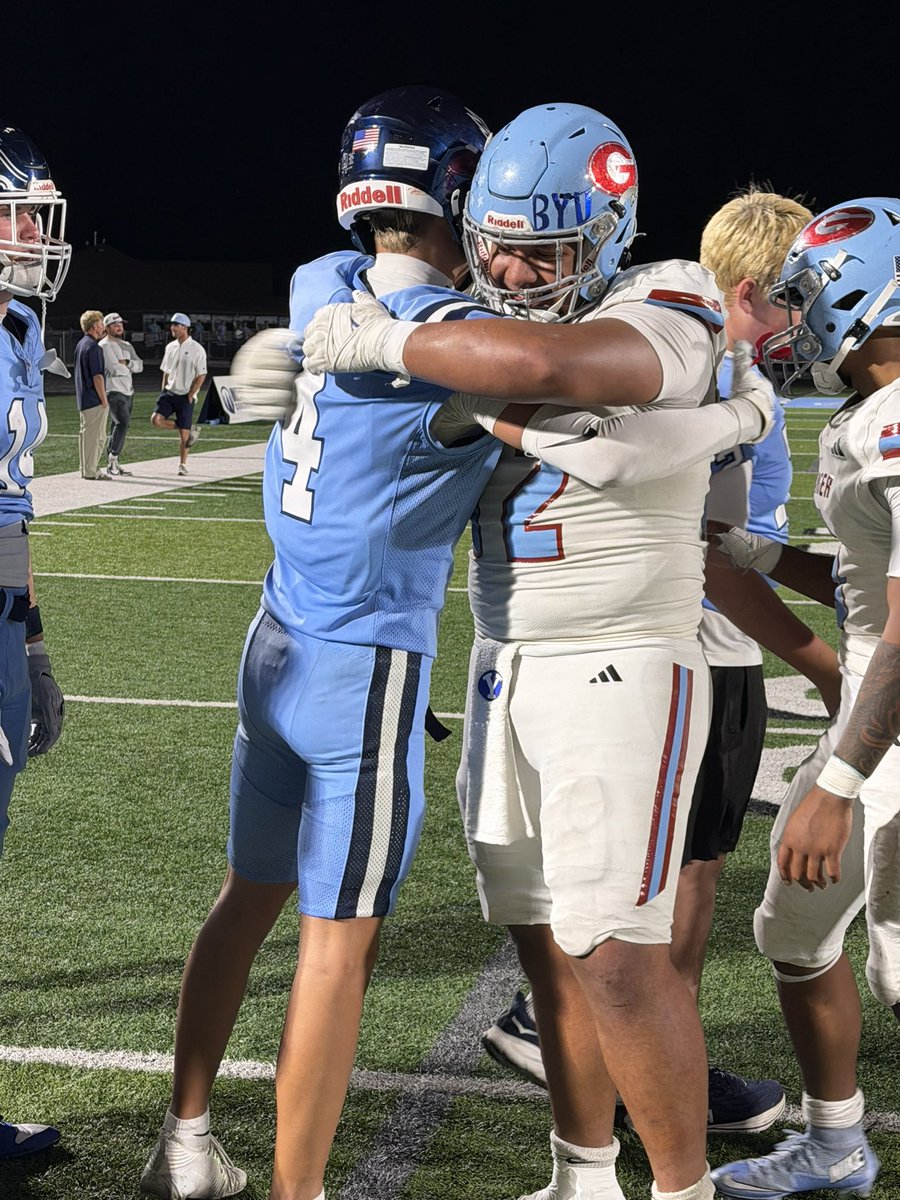 PeytonHigginson's tweet photo. Got the W. @MoaHavili was a dawg as expected! Two picks. 1-0 baby! @hills_salem @BYUfootball @LockedOnCougars @vcram_3 @Andy_Pham1 @lew_walk7 @Coach_Popp @DemarioWarren @SlingintheP @BeehiveBuzz_ @PrepRedzoneUT https://t.co/ONs78YWZkD