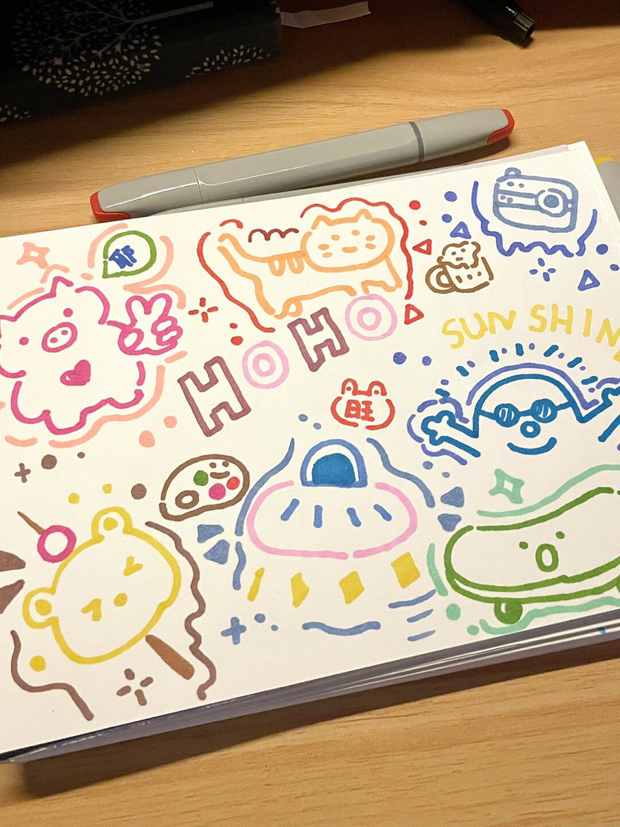 Shastah28's tweet photo. Immerse in 10min abstract sketching—no rules, just lines u0026 vibes. This tiny art moment turns a boring afternoon into something soft u0026 colorful ， https://t.co/xXXy1w19F8