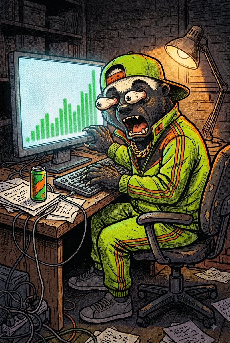 RealROUKI's tweet photo. day 2. went back to the desk.

had a whole "strategy" this time. 💀

lasted about 4 minutes.

still don't know what happened. still up somehow.

i'm new here 🫩 https://t.co/MVDMJctqAD