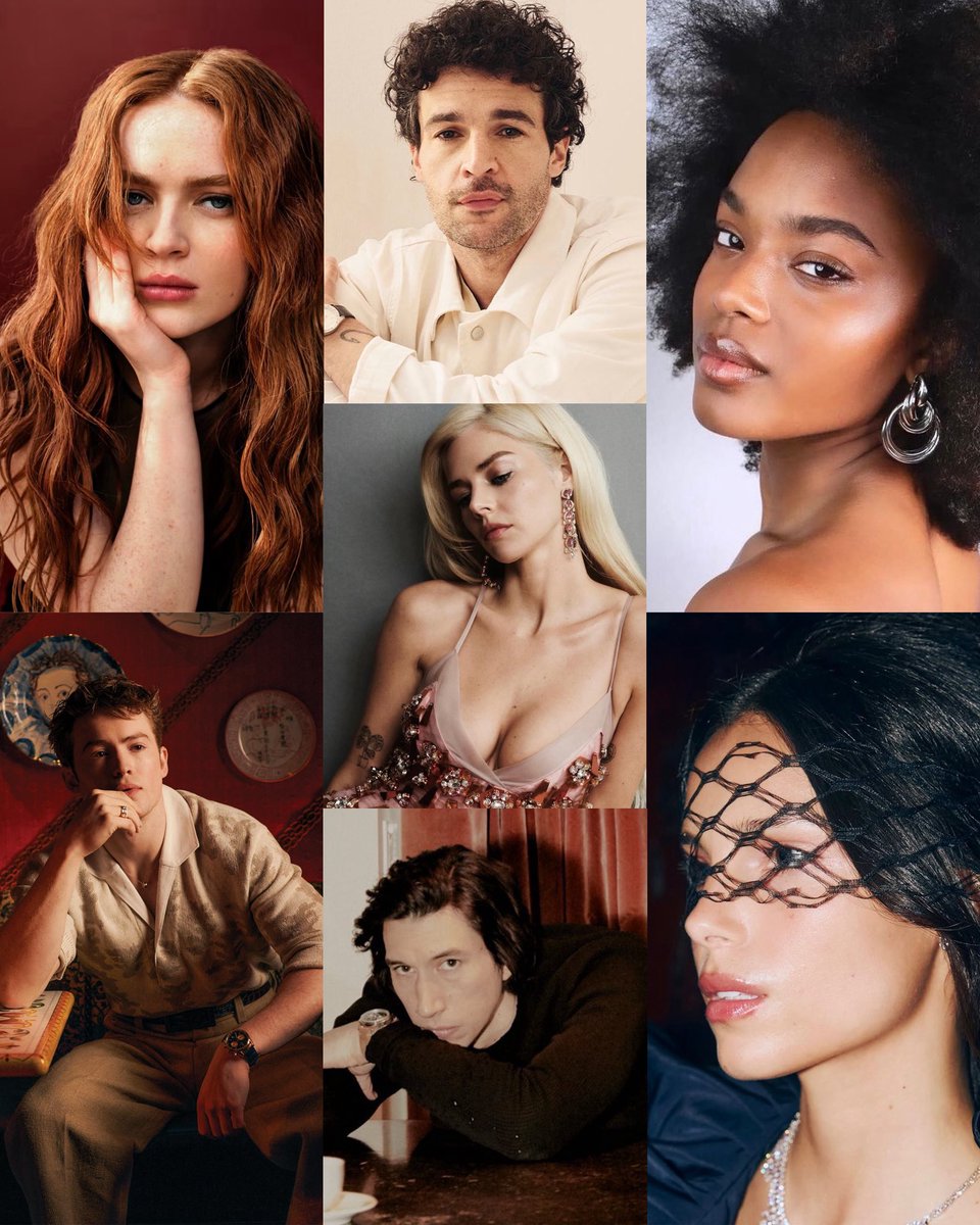 FilmUpdates's tweet photo. The official cast of the upcoming ‘X-MEN’ movie:

• Sadie Sink as Jean Grey
• Kit Connor as Cyclops
• Maya Boyd as Storm
• Samara Weaving as Emma Frost
• Christopher Abbott as Professor X
• Inde Navarrette as Rogue
• Adam Driver as Mister Sinister https://t.co/ERNKHM5u94