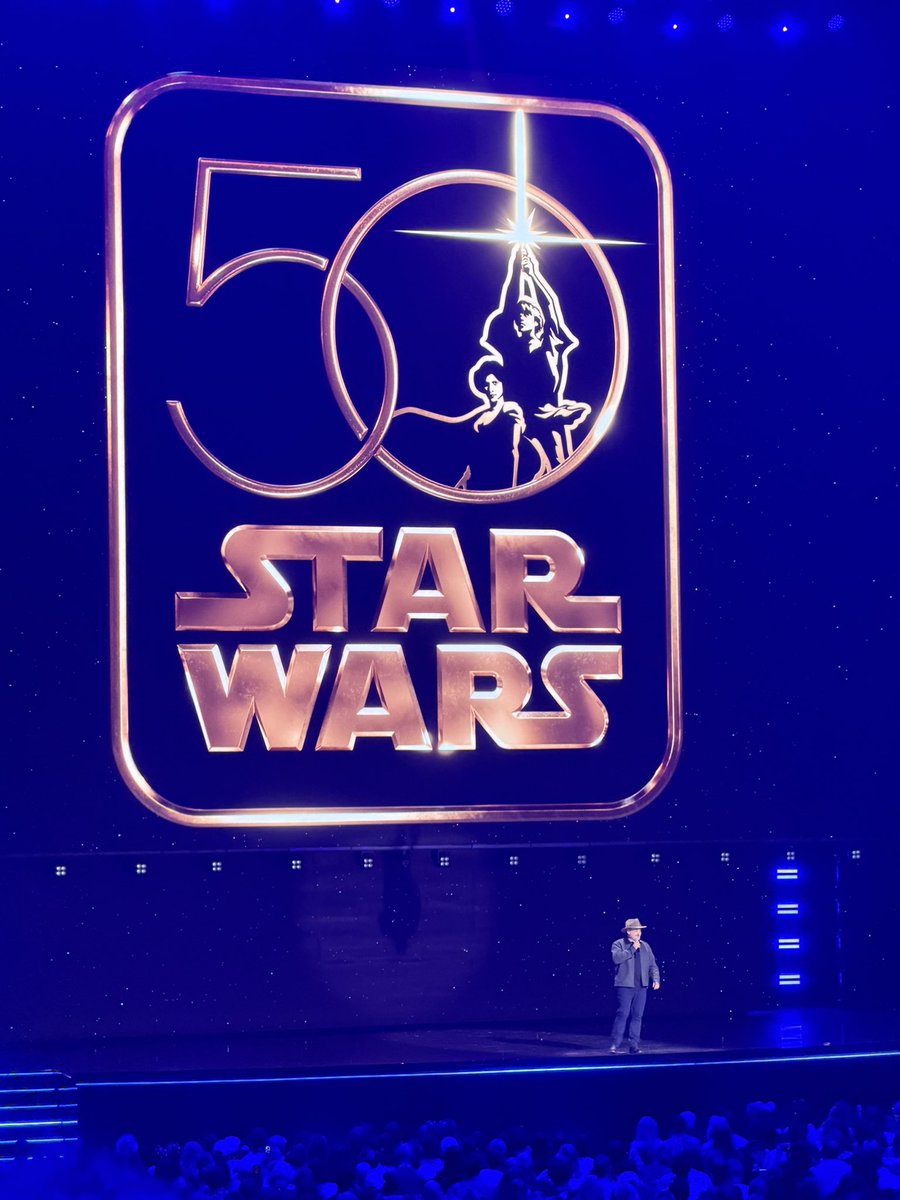 ErikDavis's tweet photo. Oh snap! Dave Filoni says they’re putting the original version of the 1977 #StarWars in theaters for the 50th anniversary!!! https://t.co/NMf7jCvrae