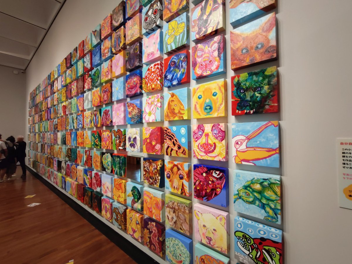 BossaKuma's tweet photo. 愛媛県美術館で開催中の石村嘉成さんの絵画展、500展の作品は圧巻でした。
僕ももっともっと描かなくちゃ！ https://t.co/TwnG73VZBs