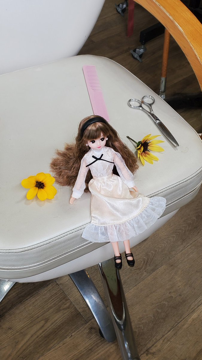 ivorym_'s tweet photo. 過去イチ　小さなお客様でした

…宝物と一緒のご来店👧

#リカちゃん
#ドーラー
#キッズカット
#赤ちゃんヘアカット
#赤ちゃん美容
#子供散髪 https://t.co/Dlwt9Am58y