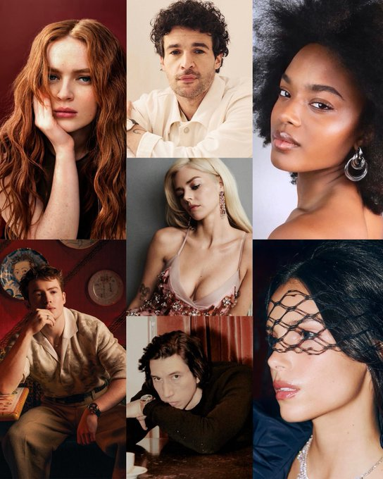 UtopicPosts's tweet photo. The cast of ‘X-MEN’ so far:  
• Christopher Abbott as Professor X 
• Kit Connor as Cyclops 
• Sadie Sink as Jean Grey 
• Inde Navarette as Rogue 
• Adam Driver as Mr Sinister 
• Maya Boyd as Storm  

#D23 https://t.co/2nZYXqD6Vg