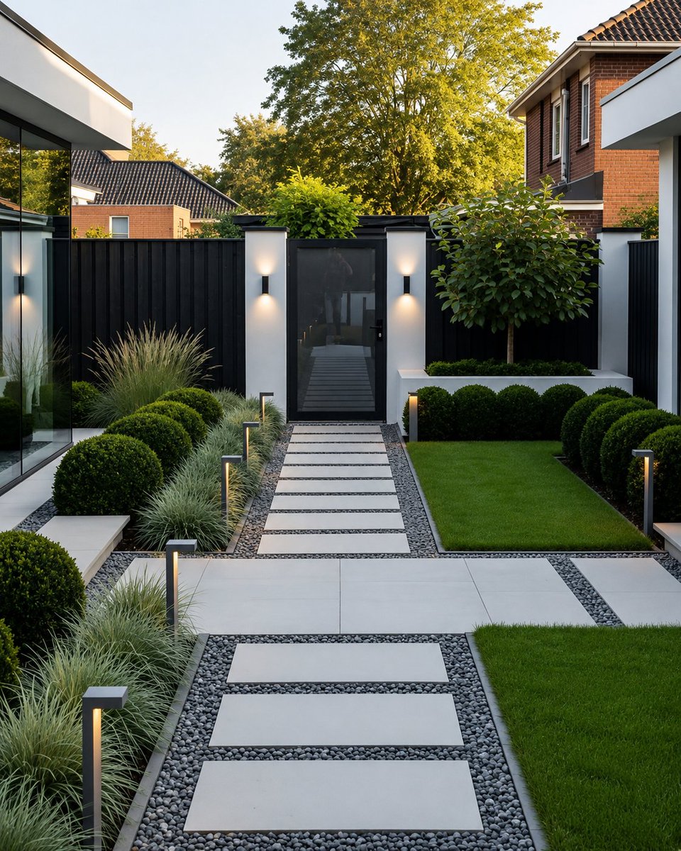HomeVibesDaily_'s tweet photo. A courtyard garden that makes every corner of home feel intentional. https://t.co/XC2sivWHio