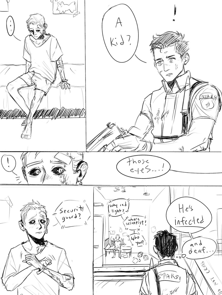 viruxlent's tweet photo. You are taking this without context bc I'm lazy and this is a throwaway doodle anyway #zenochris #zeno but I'm definitely going with the idea of deaf Zeno https://t.co/y08apJnE3L