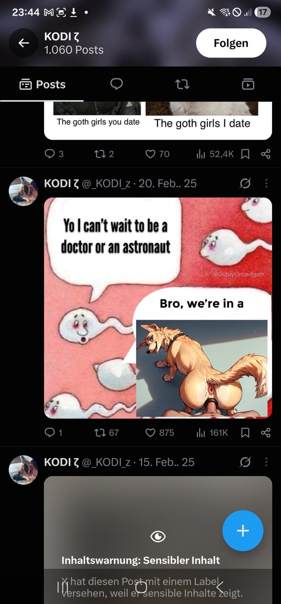 ATCBCommander's tweet photo. Yo vorsichtig da ist ein zoophiler dir am folgen diese Leute sind keine furrys
@MochaYoteAD https://t.co/YIm9F3PThh