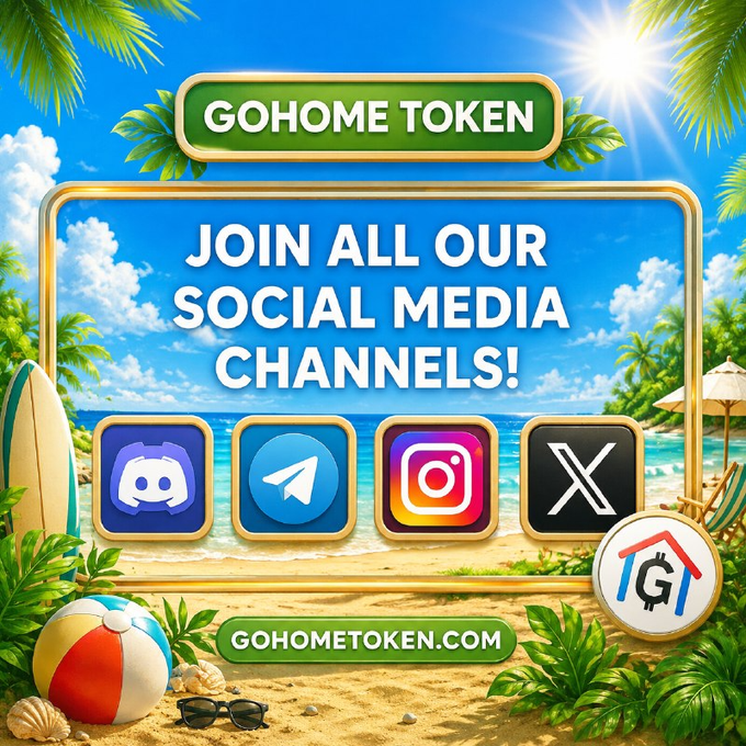 GoHome_Token's tweet photo. ☀️ Join our chats and groups on all social media platforms via the link below!                              

https://t.co/K4yPz9uaF3 

$GOHOME https://t.co/6affuUWcPg
