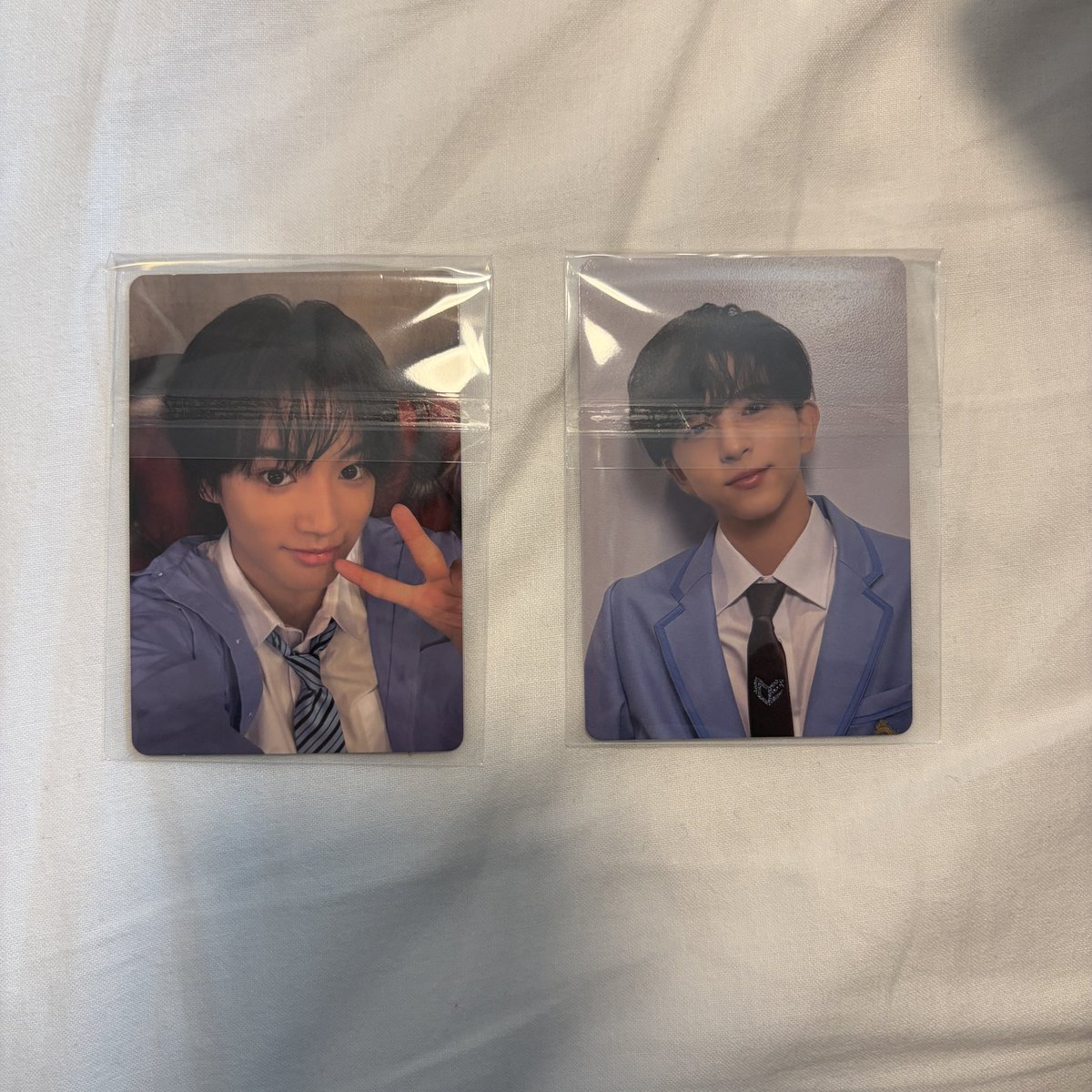 J_eun11's tweet photo. EBiDAN エビライ 両面トレカ 交換
FCブース FC連携

求▶︎ 山中柔太朗 桜木雅哉

譲▶︎ 長野凌大 八神遼介(制服)
        曽野舜太 大野 遥斗

 #エビライ交換 
 #FC https://t.co/jg8atwJcYZ