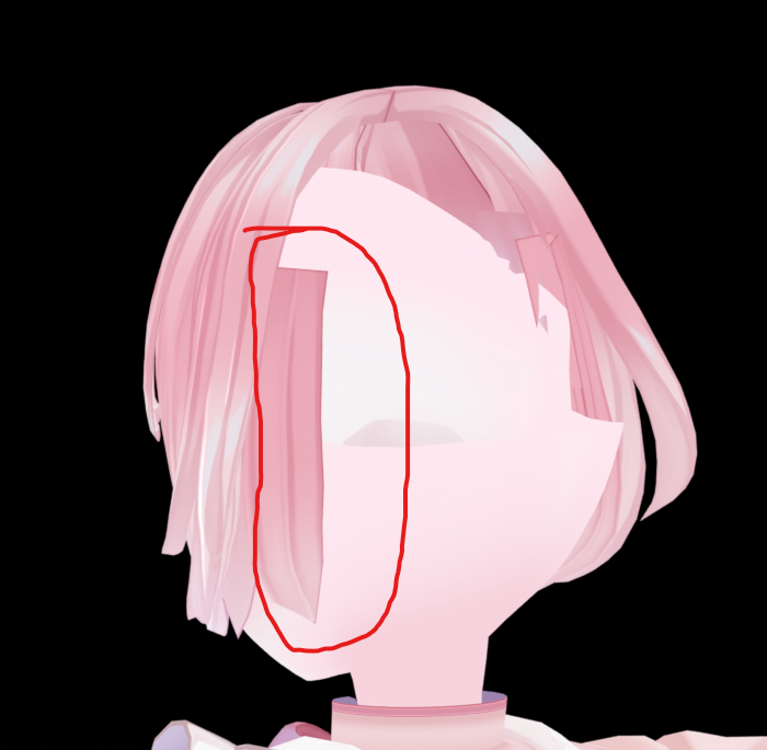 306_3D's tweet photo. blenderで髪の毛を作る

キャラクタ―デザインにもよるのですが、1枚目のように前髪のパーツを作って
2枚目のように上から横髪をかぶせるのが簡単です！
横髪をかぶせるだけだと後ろ側がスカスカになるので、3枚目の赤丸のようなパーツを追加するのがおすすめです
後ろ髪は以前投稿したUV球モデリングで作ります
パーツを何個かに分けることにより、簡単にボリュームを出すことができます。

リプに続く↓