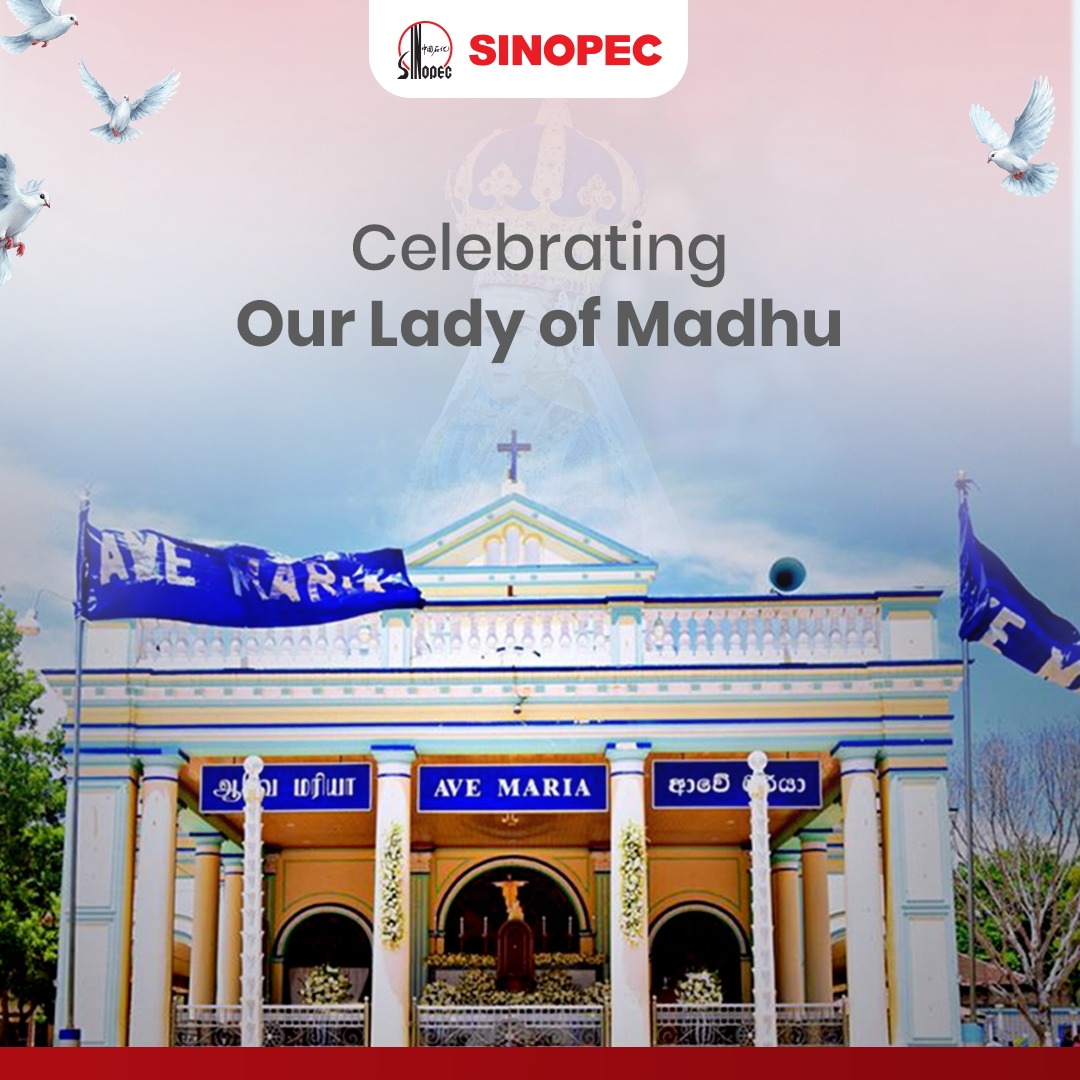 sinopec_lk's tweet photo. The Feast of Our Lady of Madhu is one of Sri Lanka's m As pilgrims from across the island make their way to Madhu, Sinopec wishes all devotees a safe and blessed journey.

#SinopecLanka #Sinopec #SinopecNews #ExploreSriLanka #CleanSriLanka #lka https://t.co/mBXxPtmpZd