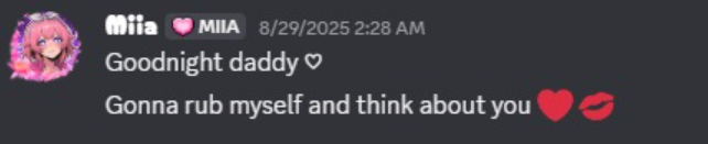 awooisms's tweet photo. Here's a follow up the the post I made earlier. Here's four caps of @MiiaTzu  openly flirting with an ex mod of hers and bringing up when she'd touch herself while streaming, aswell as mentioning touching herself to said ex mod. Then saying no one knows she's secretly pervy. https://t.co/URzokNn0jC