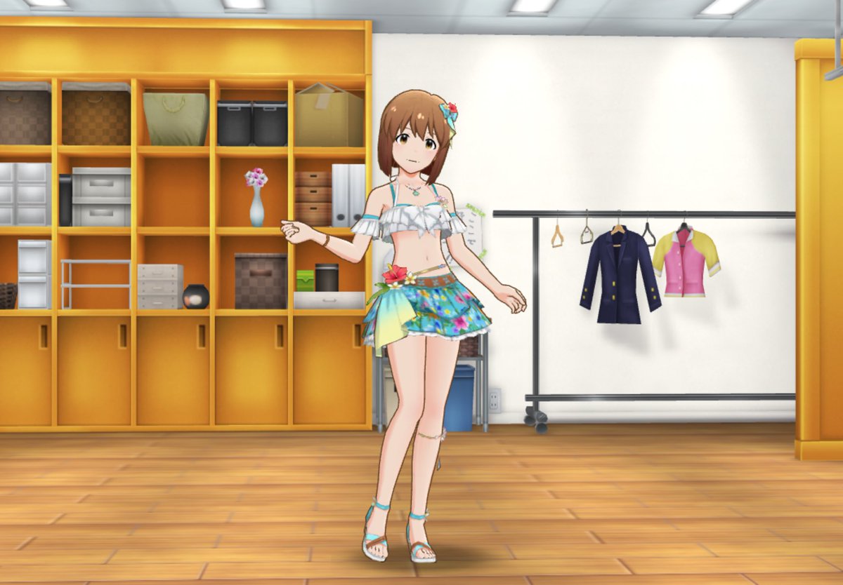 SaeteruPopo's tweet photo. ミリシタに最高の夏衣装があってぇ…… https://t.co/FYGzTdXCIR