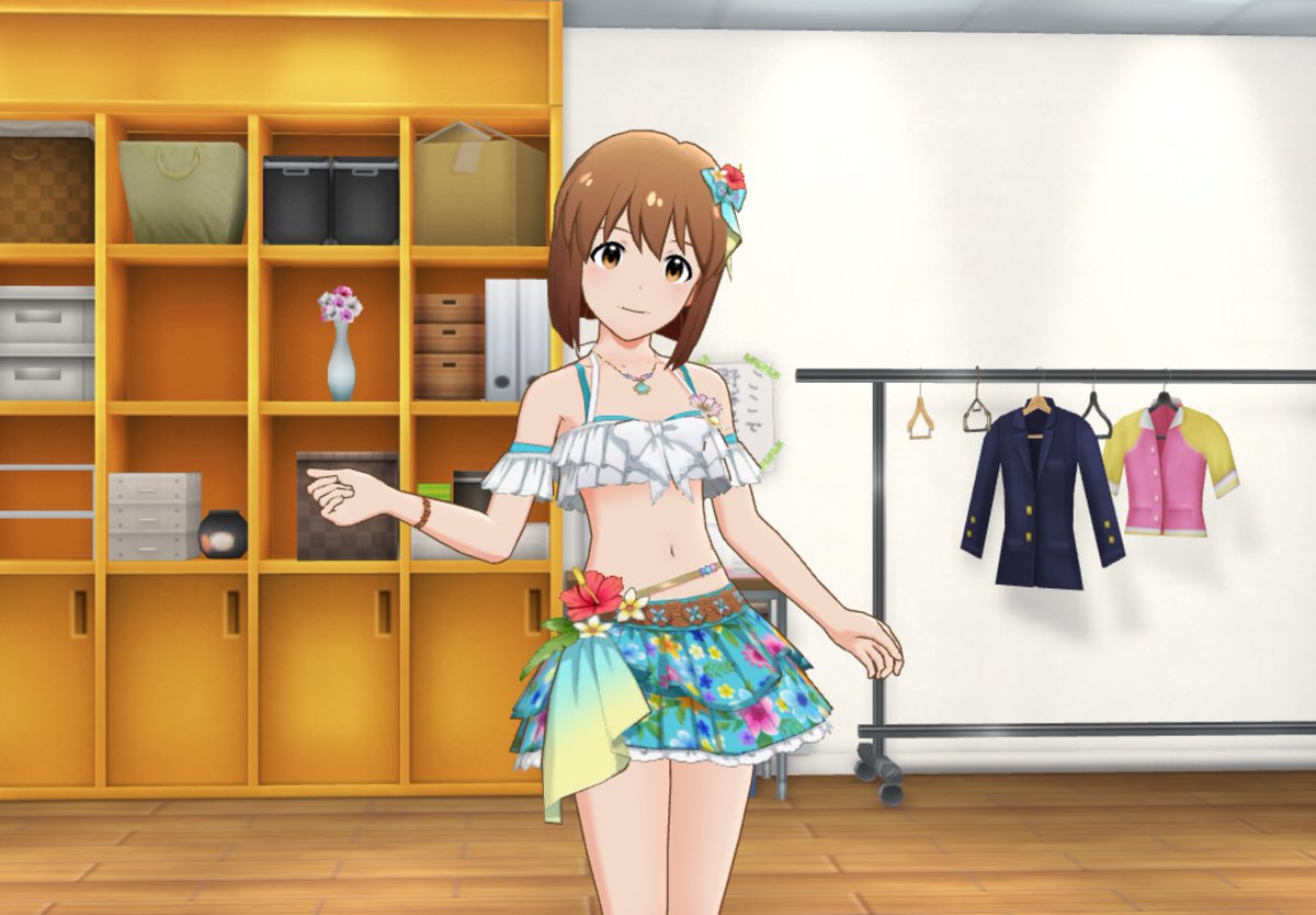 SaeteruPopo's tweet photo. ミリシタに最高の夏衣装があってぇ…… https://t.co/FYGzTdXCIR