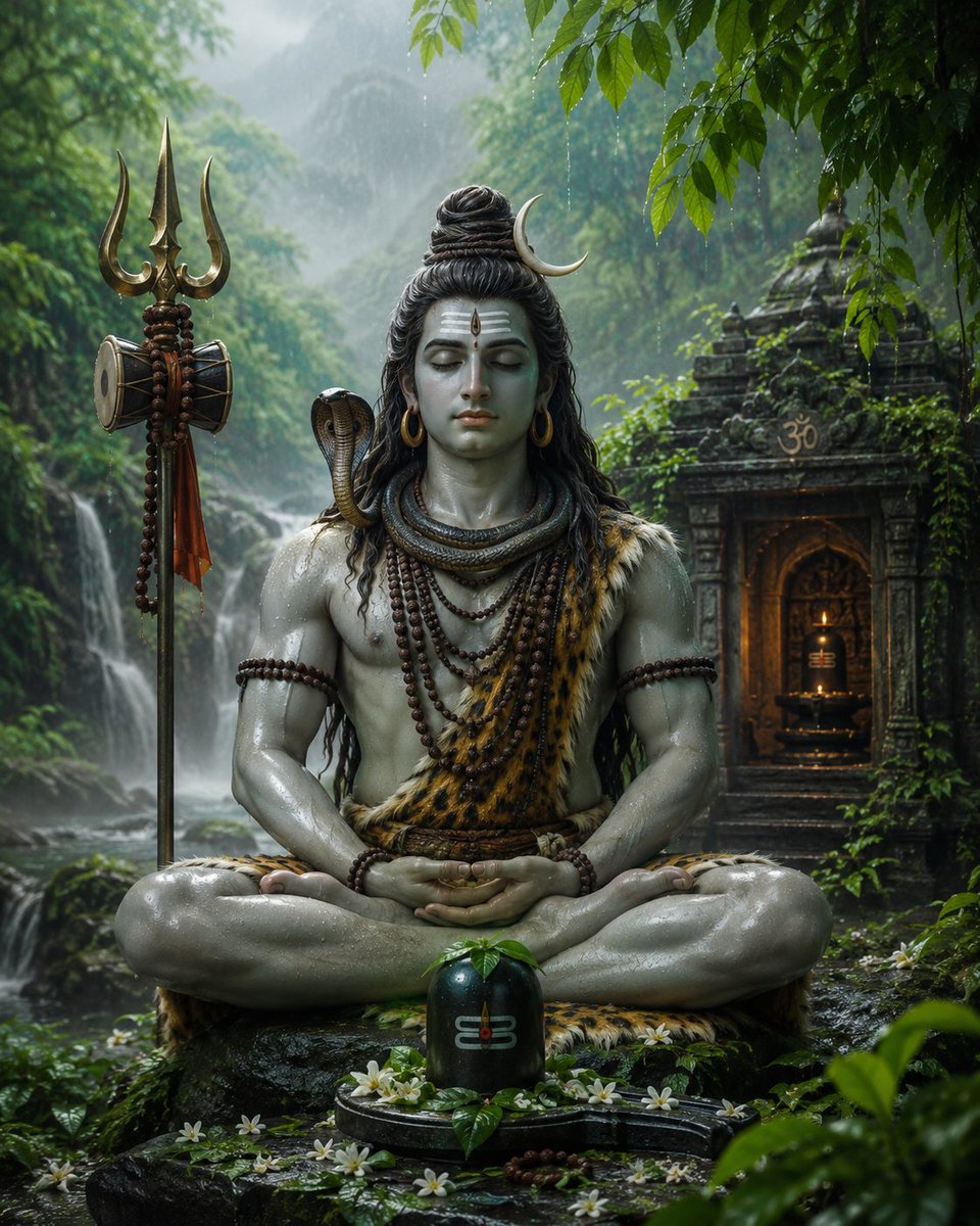 exlynq's tweet photo. ॐ कपर्दिने नमः। 🔱

जिनकी जटाओं में
गंगा की धारा विराजती है,
जिनकी तपस्या में
समस्त सृष्टि का कल्याण समाया है,
वही हैं जटाधारी महादेव।

हर हर महादेव 🙏🔱 https://t.co/1hhByeJTSl