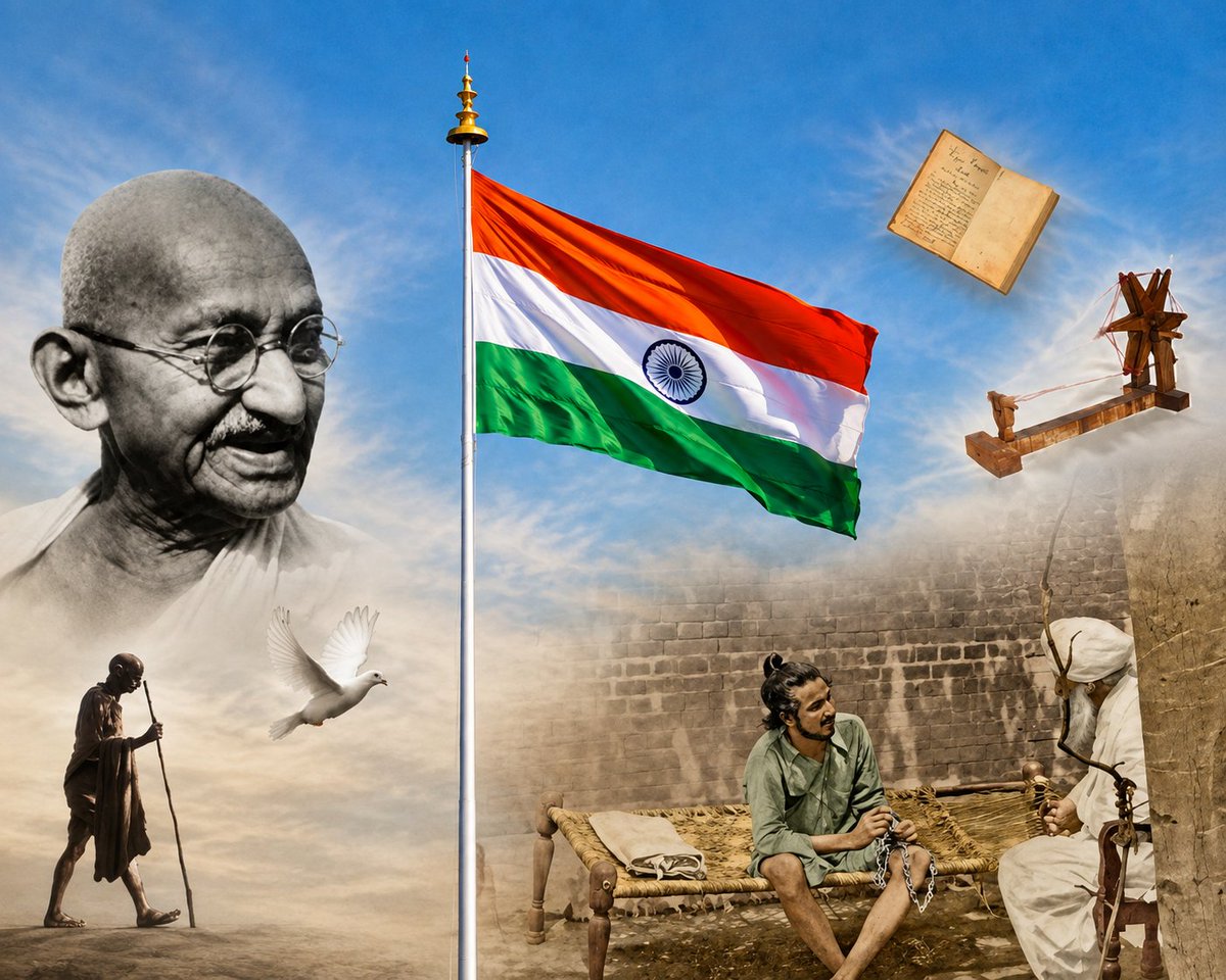 _007_______'s tweet photo. स्वातंत्र्य जर खरंच माझं असेल,
तर माझ्या भाकरीवर पहारा कुणाचा…??
माझ्या आवाजावर बंदूक कुणाची…??
आणि माझ्या ओळखीवर शिक्का कुणाचा…???
#independenceday2026
#standwithSchollThikKaro https://t.co/R54OvSClQ4
