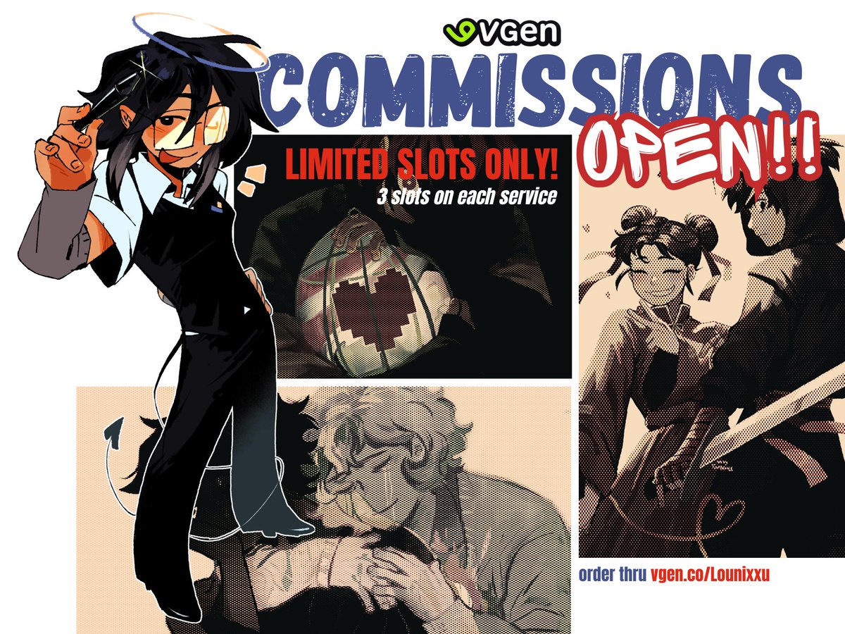 lounixxu's tweet photo. 💌COMMS ARE OPEN! 3 slots each service for easy manage!
Check thread below for information!

[RTs and likes are greatly appreciated]
#Vgencomm #VgenOpen https://t.co/KguWXG6qsU