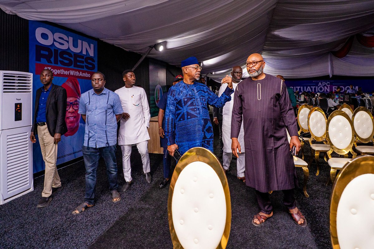 abdullahayofel's tweet photo. APC is the most organized and best party in Africa! 🇳🇬

Omo, see APC Osun State Situation Room na!🔥🔥🔥

Ambo àti dé!

#OsunDecides2026 https://t.co/vpCC92oEe4