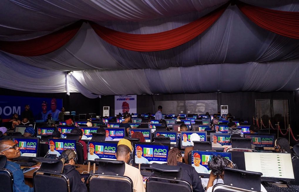 abdullahayofel's tweet photo. APC is the most organized and best party in Africa! 🇳🇬

Omo, see APC Osun State Situation Room na!🔥🔥🔥

Ambo àti dé!

#OsunDecides2026 https://t.co/vpCC92oEe4