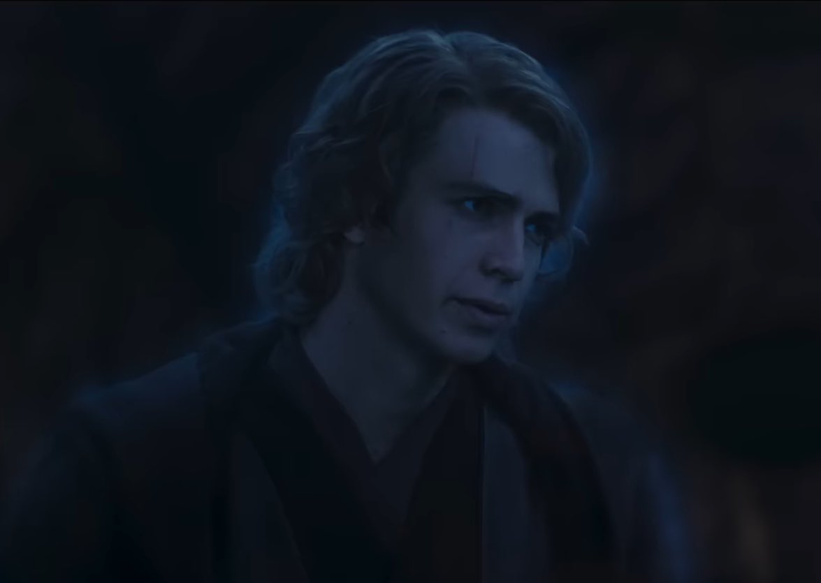 sw_holocron's tweet photo. Hayden Christensen as the Force ghost of Anakin Skywalker in AHSOKA Season 2 https://t.co/1uFLuLgO5M