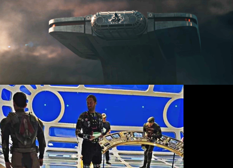 MarvelSpoiler's tweet photo. La nave murtivesal de los 4F, es donde se encontraban en las fotos filtradas. https://t.co/711A8f7vQD