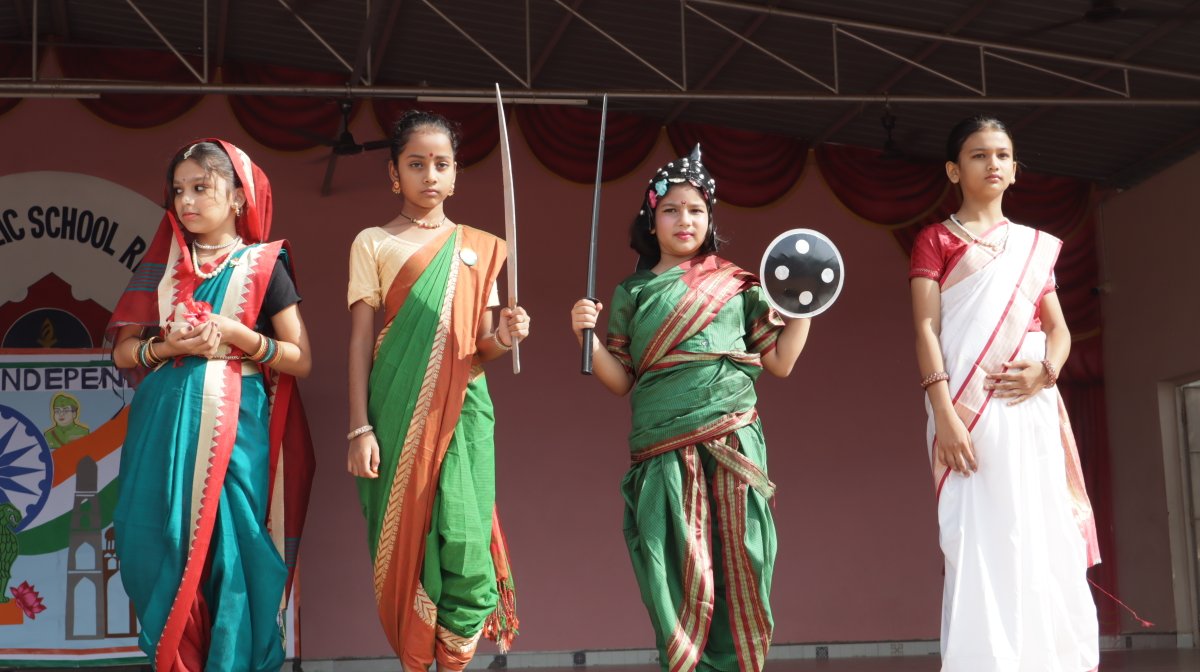 APSRKPURAM's tweet photo. A Roar of Patriotism. A Celebration of India! 
The 80th Independence Day at Army Public School, RK Puram, was filled with unmatched josh, energy and patriotic fervour! The entire school came alive as one voice, singing “Vande Mataram” and celebrating the spirit of our nation. https://t.co/3q6rXLqBB3