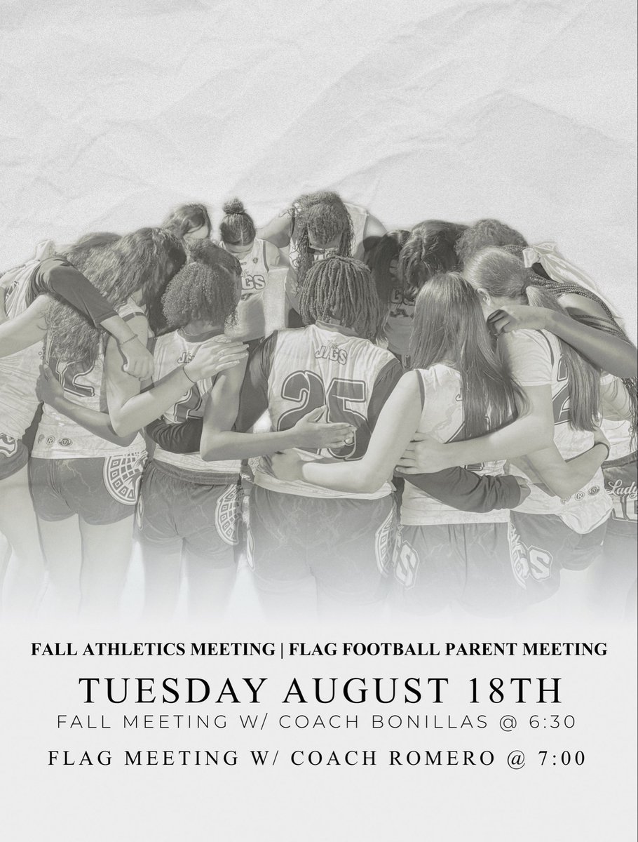 DVHSGFF's tweet photo. Attention Parents &amp; Families, Tuesday August 18th there will be an All Fall Sports parent meeting hosted by our Athletic Director Coach Bonillas followed by a Flag Football parents meeting hosted by Coach Romero. https://t.co/v6gNFCkPcz