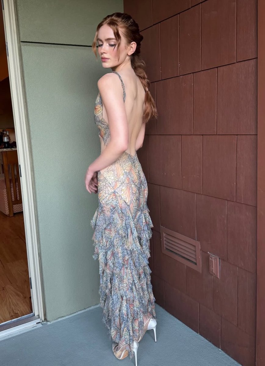 softiealiaa's tweet photo. sadie sink in alexander mcqueen never goes wrong… like NEVER https://t.co/DCqkw0ygcX