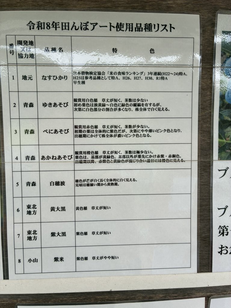 fumimwmp's tweet photo. 那須塩原（関谷）に遠征…1
「田んぼアート」…U字工事さんとカミナリさんが見事に田んぼの中に描かれてます！(◎_◎;)
いろんな品種を使ってるみたいで、またびっ���り！(◎_◎;)
いいもの見せてもらいました♪

#那須塩原市
#田んぼアート https://t.co/ZGIukppIHh