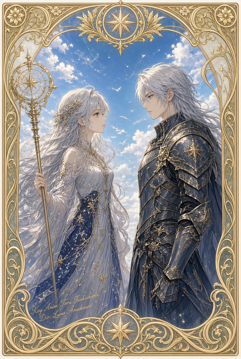 aistudy12's tweet photo. 星の魔女と、一人の騎士。

時は流れ、男は少年から老境までを生きた。
彼女だけは、変わらなかった。

各時代、異なる作監・監督が描いた記録。

幼少期｜青年期｜壮年｜中年｜老境

#ファンタジー_AI創作フェア
#今日のイラスト https://t.co/Tn16RRTCyF