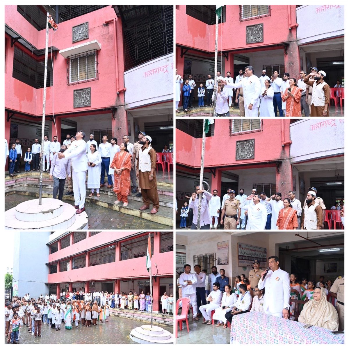 AslamShaikh_MLA's tweet photo. Proud to participate in the Independence Day Flag Hoisting Ceremony at MHB School, Malwani. 

It was a privilege to unfurl our beloved Tricolour and celebrate the spirit of freedom, unity and patriotism with students, teachers and residents.

May the Tricolour always inspire us to build a stronger, more inclusive India.

Jai Hind! 🇮🇳