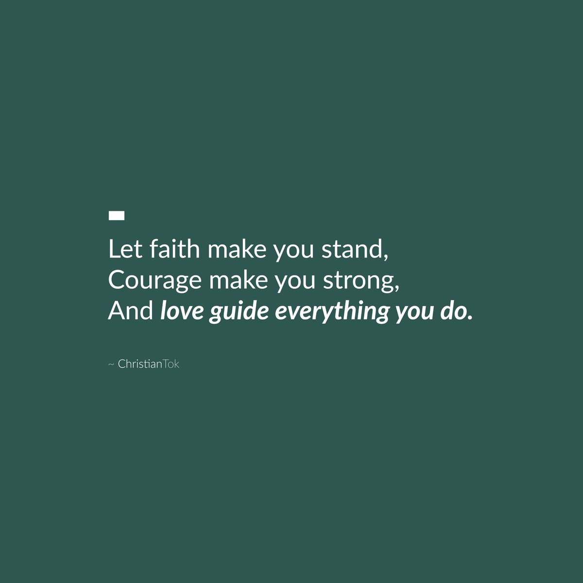 mbarikiwamtwa's tweet photo. Let faith hold you when you are weary, courage lift you when you feel weak, and Christ’s love guide every step you take.
📖 “Watch, stand fast in the faith, be brave, be strong. Let all that you do be done with love.” ~ 1 Corinthians 16:13–14 (NKJV)
#ChristianTok
#WithGod https://t.co/ezn8ZITogb