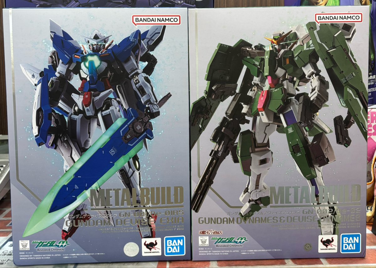 mnmbtoy's tweet photo. METALBUILD買取させていただきました✨Hi-νガンダム✨デヴァイスエクシア＆デュナメス✨スタイリッシュでカッコイイですね✨メタルコンポジットのルーセット装備デスサイズEWもお持ち込みいただきました✨ガンダムフィギュアまだまだ買取超強化中ですのでぜひ万代書店前橋店にお持ち込みくださいませ✨ https://t.co/zKbwssAGvK