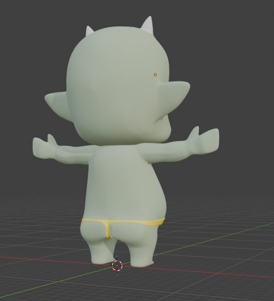HeppokoTan's tweet photo. 初心者blender制作3回目はオリキャラの小鬼くん
次はこの子がどうやったら動いてくれるのか勉強していく https://t.co/FA4ase0qKY