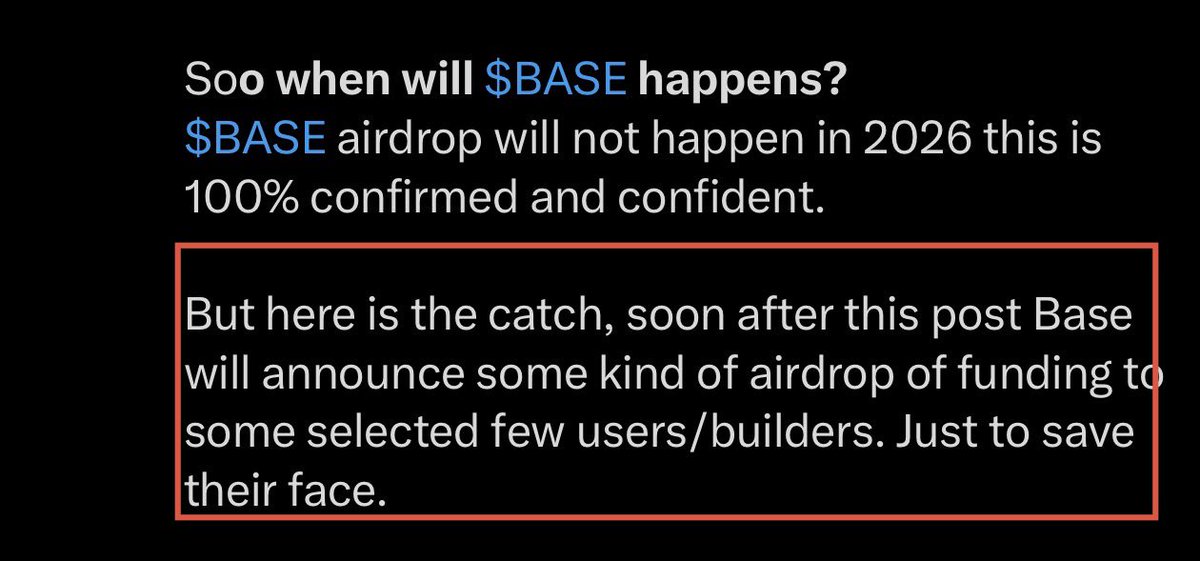 SadlifeTv_'s tweet photo. I TOLD YOU BASE WILL ANNOUNCE SOME FUNDING FOR USERS OR BUILDERS 

And it dropped in 3 days 

Now we have creator program soon. But still no info about $BASE token or tge

What if i tell you Base haven’t even started the process and they will filter too many users? 

Stay tuned https://t.co/WoXHHNHRGQ