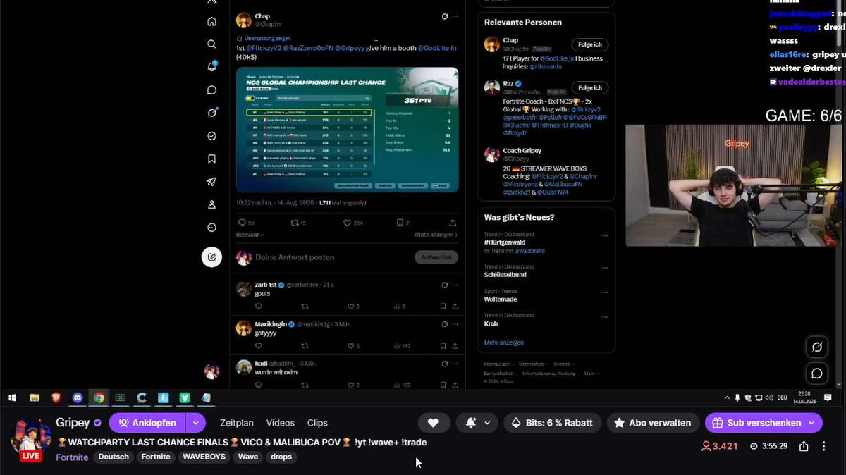 Gripeyy's tweet photo. Wow 🥹 3.5k viewer https://t.co/8P11xuFmq1