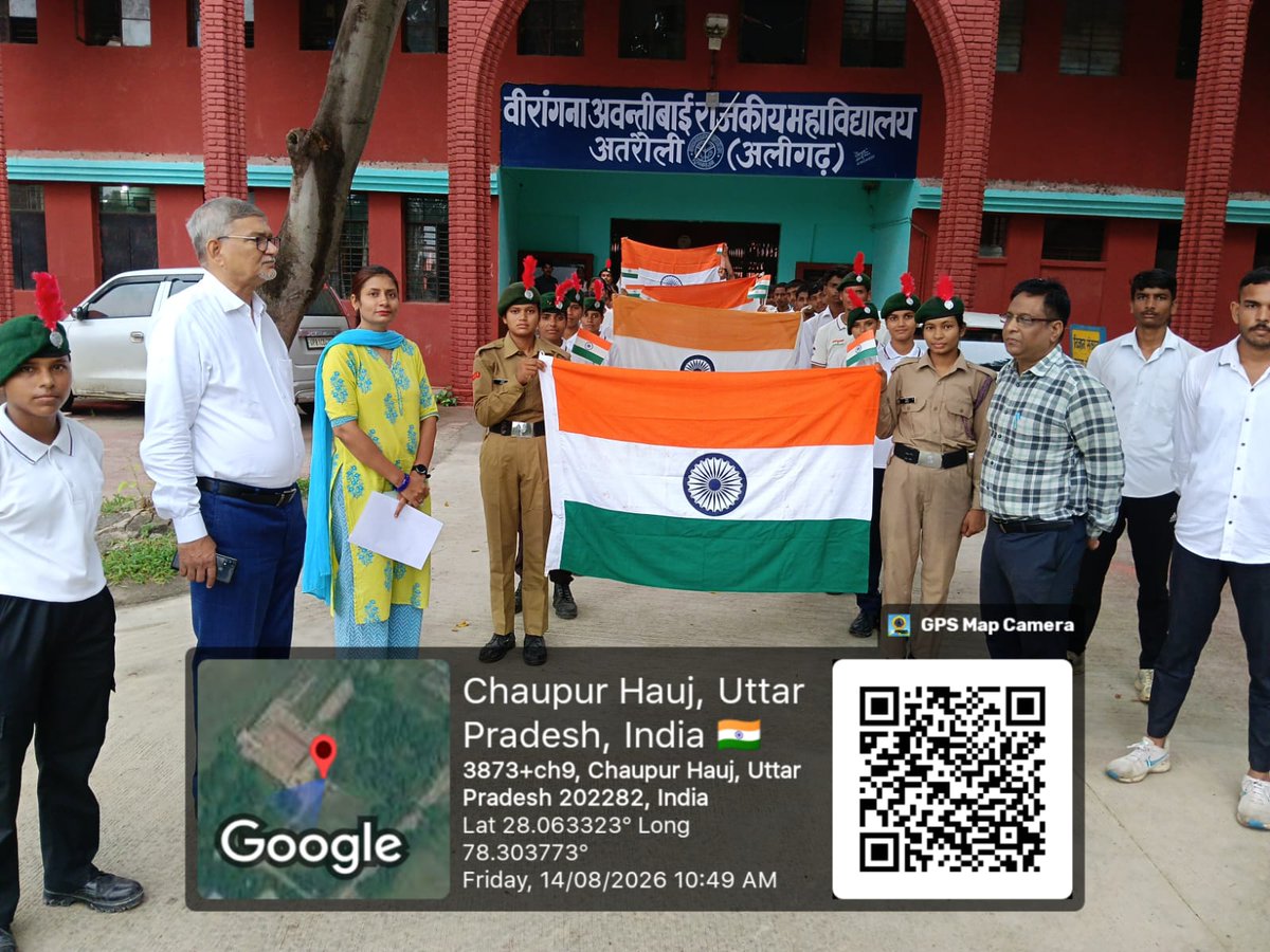 AligarhGp's tweet photo. 🫡 "Honor the Flag, Serve the Nation — Rising High with the Tricolor!" 🇮🇳✨
On 13 Aug 2026, 8 UP Bn NCC, Aligarh organized mega Har Ghar Tirangaevents mobilizing 197 Cadets and 08 Staff members across Aligarh & Atrauli! 🫡✨
📍 Units Involved: 1/8 & 2/8 Coy AMU, KV Aligarh, K&SRMV IC & VA Govt DC Atrauli
🚩 Events: March Past, Tiranga Rallies, Flag Selfie Drives & Special Lectures! 🥁📜🤳
Leading from the front & strengthening patriotism across the region! 🇮🇳🔥
#HarGharTiranga #8UPBnNCC #NCCIndia #Aligarh #Atrauli #NationFirst 🇮🇳🫡