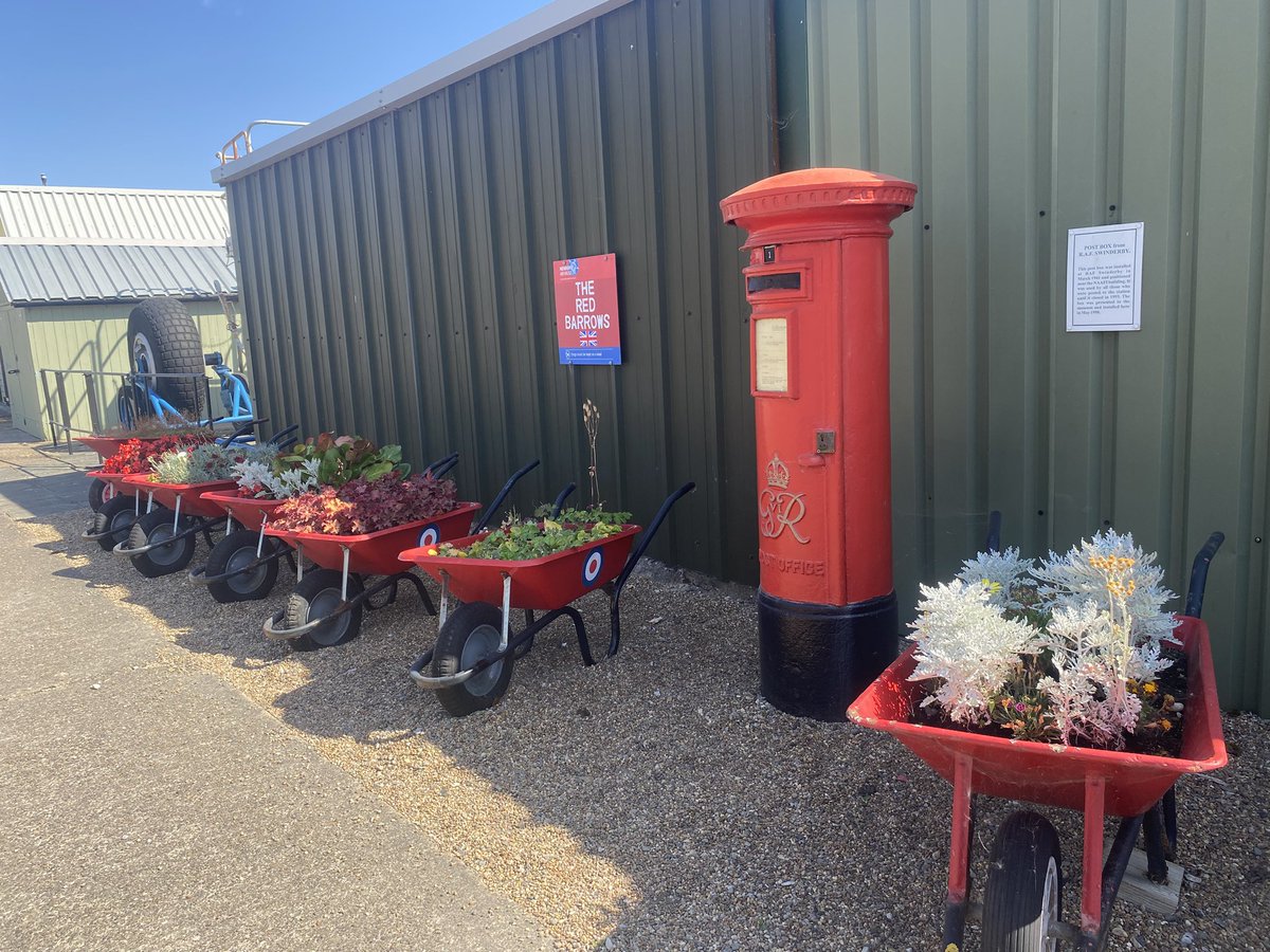 westcountrybird's tweet photo. Happy #PostboxSaturday Twitter chums. At @NewarkAirMus featuring the #RedBarrows The postbox is from the former RAF Swinderby.
#EveryNAMVisitCounts https://t.co/4K905rykZ0
