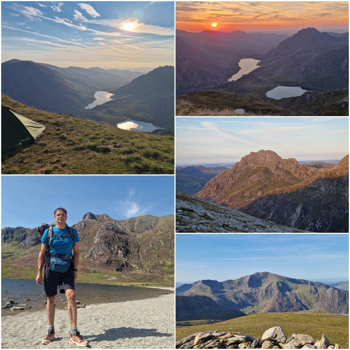 Poulters40's tweet photo. Back in the rugged mountains of Snowdonia  🏴󠁧󠁢󠁷󠁬󠁳󠁿
Fantastic views of the Ogwyn valley at sunrise following a tough climb to 3,100ft and great wild camp at the summit of Y-Garn! ⛰️

#wildcamp
#Snowdonia
#sunrise https://t.co/iWj0M3uJ9b