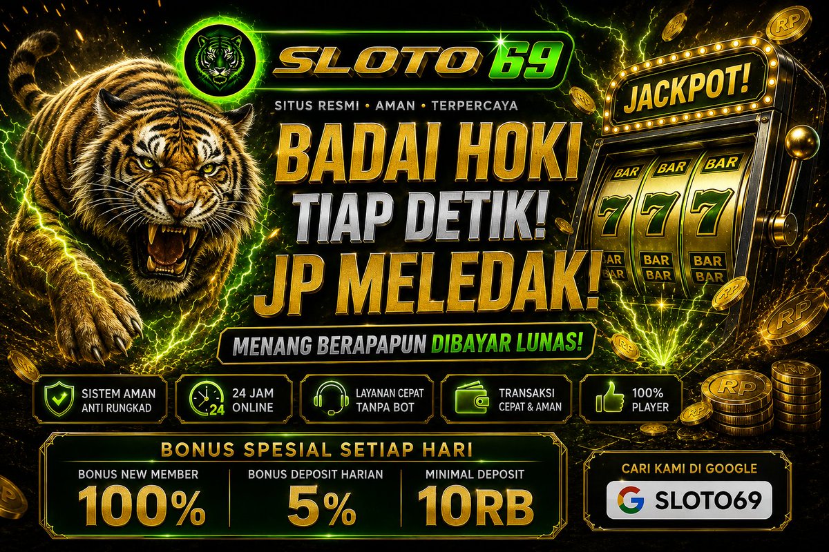 sloto69_'s tweet photo. 🐲 𝗦𝗜𝗧𝗨𝗦 𝗚𝗔𝗖𝗢𝗥 𝗧𝗘𝗥𝗣𝗘𝗥𝗖𝗔𝗬𝗔 SLOTO69🐲

Link: https://t.co/4CvKso5GTu
⋆⚡️RTP TINGGI UPDATE TERBARU MAKIN GACOR!
⋆⚡️𝗪𝗗 𝗕𝗘𝗥𝗔𝗣𝗔𝗣𝗨𝗡 𝗗𝗜𝗕𝗔𝗬𝗔𝗥 𝗟𝗨𝗡𝗔𝗦 !!
#sloto69 #harimauhijauonline
#slotonline https://t.co/3RlFH0CXYq