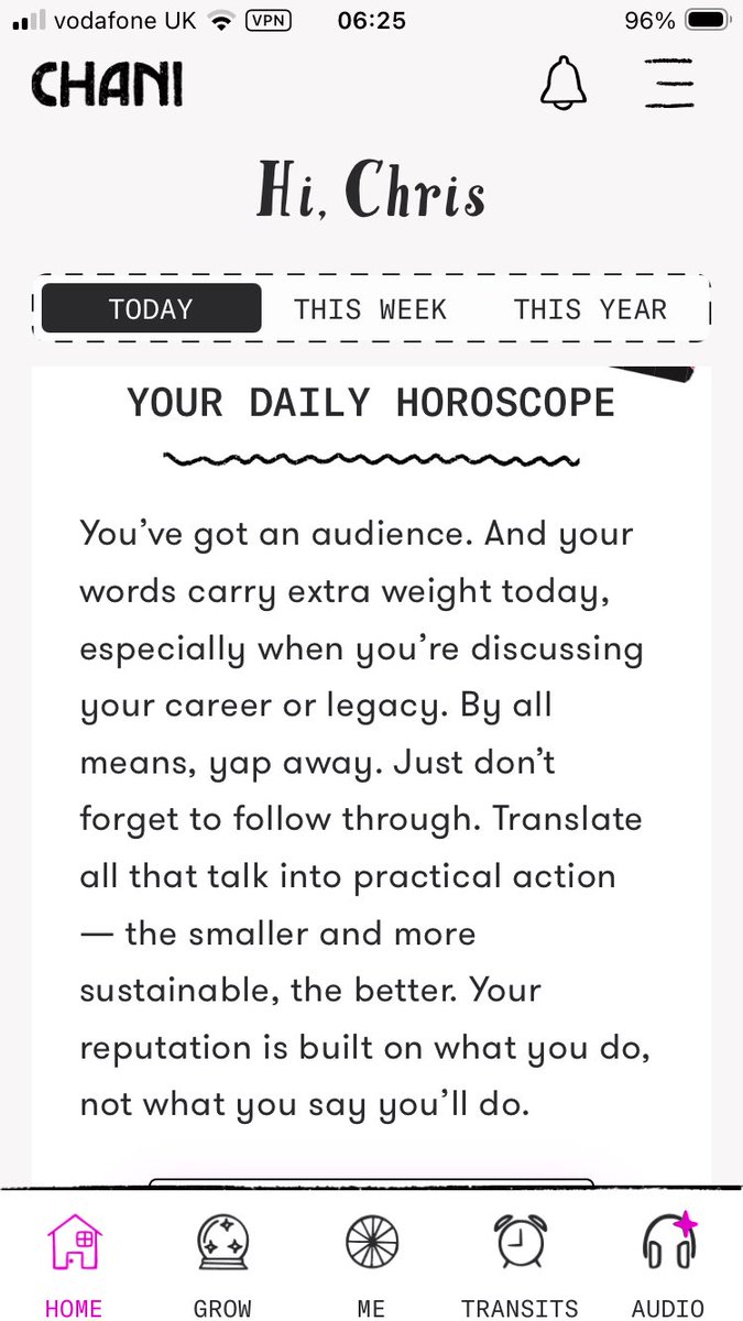 bantam79's tweet photo. Today’s horoscope. I have a terrible feeling that I’d lose my audience, if I were to “follow through”. https://t.co/jKx70xbKwX
