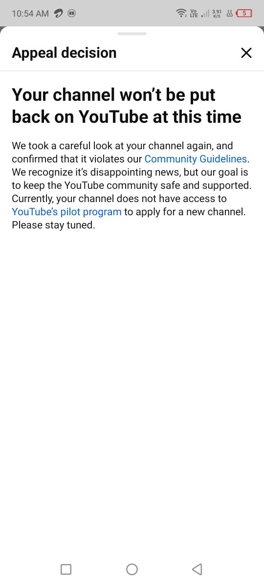 devrajlifestyle's tweet photo. Dear YouTube Team,

I am appealing the termination of my channel for an alleged violation of the Circumvention Policy.
I believe this termination may have been made in error. My previous YouTube channel was self-deleted by me. It was not terminated or removed .
@TeamYouTube https://t.co/3iCmoGZtjt
