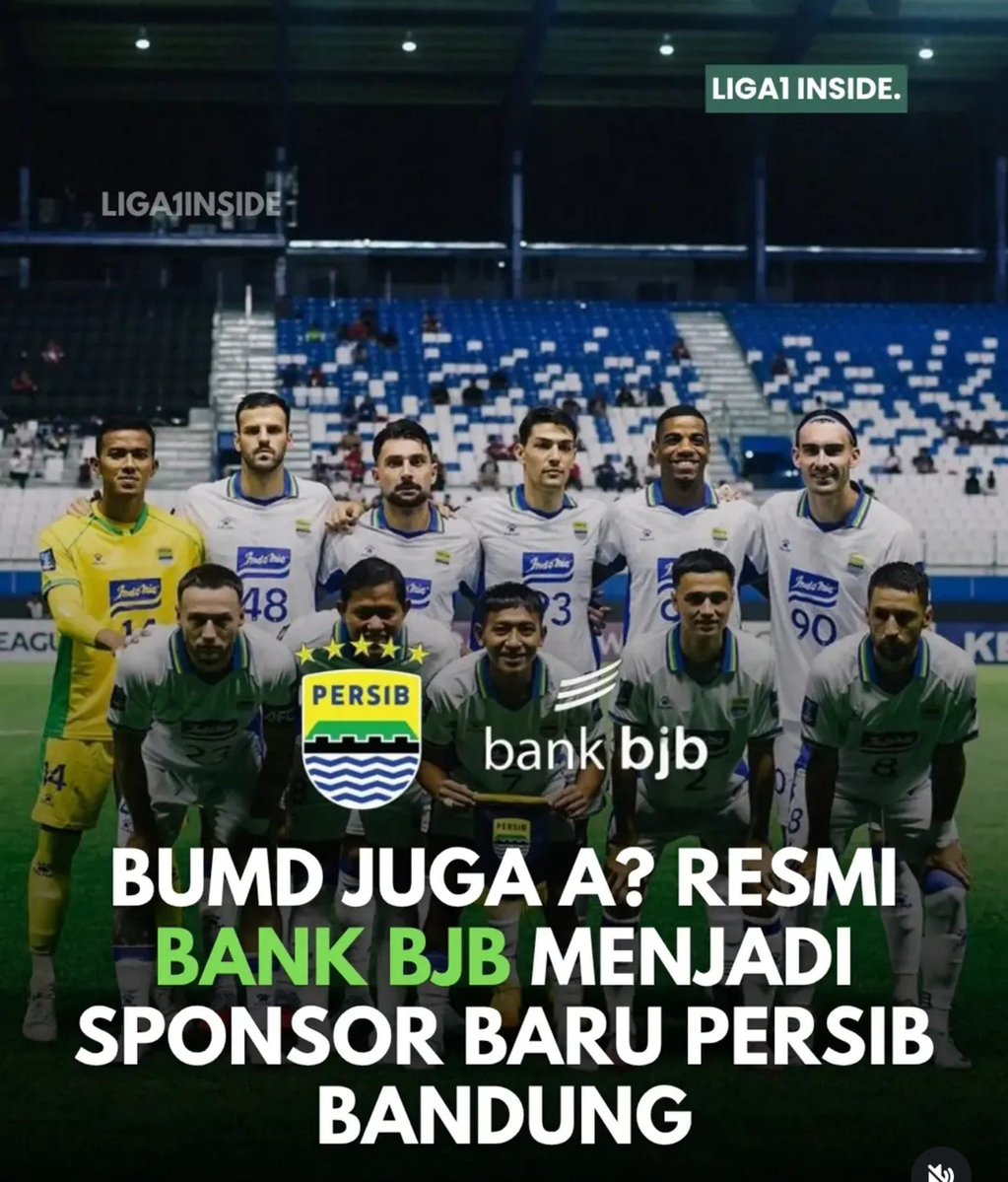 Reseupersib's tweet photo. akun liga1inside_ bikin caption umpan berhadiah: "BUMD JUGA A? RESMI BANK BJB MENJADI SPONSOR BARU PERSIB BANDUNG" 🤭

Maksud hati mau framing seolah-olah Persib disokong APBD, tapi  Bobotoh di kolom komentar malah langsung turun tangan ngasih kuliah gratis tentang manajemen keuangan korporasi.